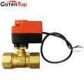 Gutentop Stainless Steel Electric motor ball valve Actuator 2 way 5V,12V, 24V,110V, 220V Motorized Brass Ball Valve